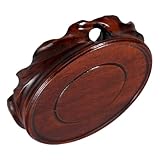 Conception polyvalente : cette base en bois peut être utilisée comme support de plante ou comme support d'aquarium, offrant une à double usage pour améliorer votre décor, support de sculpture, vase de base