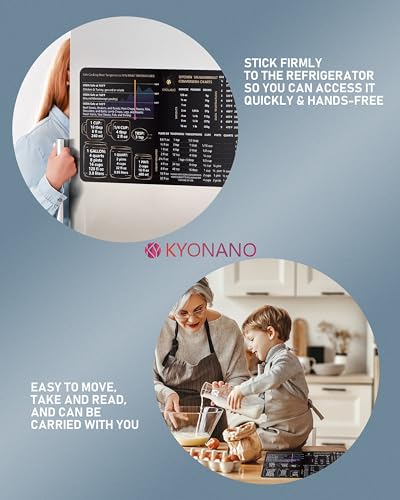 KYONANO Kitchen Conversion Chart Magnet - 10.5