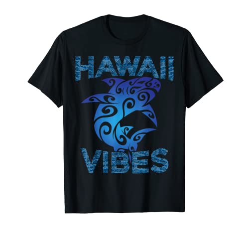 Polynesian Tribal Shark Hawaii Vacation Tropical Island T-Shirt