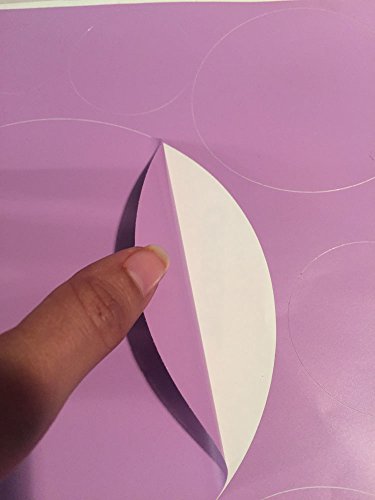 Polka Dot Wall Stickers, Wall Decor Stickers, Wall Dots, Vinyl Circle Room Dot Decals Wall Art Stickers For Bedroom Girls Room Peel And Stick Kids Room Decor Birthday Gift (Lilac) #TOP2