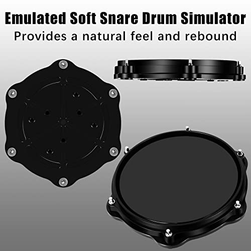 Ranming Practice Drum Pad Stand Kit,Silent Drum Pad Set，Drum Set Practice Kit With 1 Bass Drum Pedal,Hi-Hat Pedal,2 Drum Stand,Cymbal, Dumb Drums For Beginners Adults. #TOP1