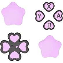 Star Button Caps Set Joystick Cover for Switch2Purple