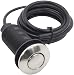 Air Activated Switch Button with Air Hose, Sink Garbage Disposal Parts (BRUSHED STAINLESS STEEL)