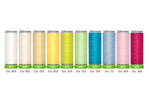 Set de hilo Gutermann RPET 10 colores pastel miniatura 4