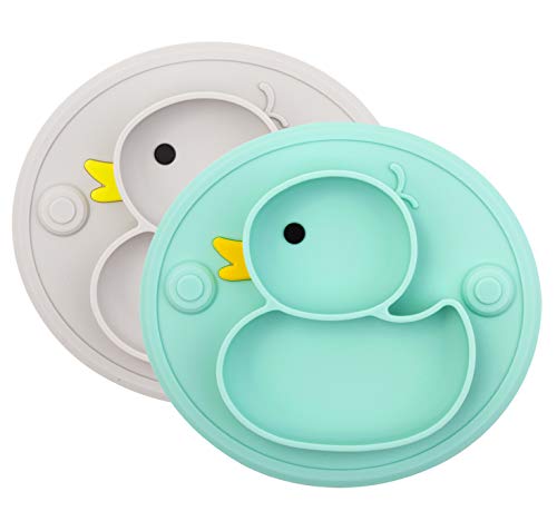 Piatto per bambini, con ventosa antiscivolo, per