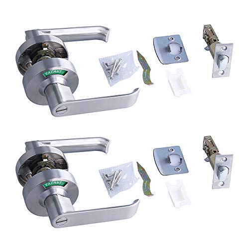 Bathroom Privacy Lever Lock With Large Indicator For Men Women Restroom Inuse Or Vacant, Ansi Grade2 Commercial Grade, Perfect For Professional Office Buildings Apartment Airbnb Warehouse #TOP2
