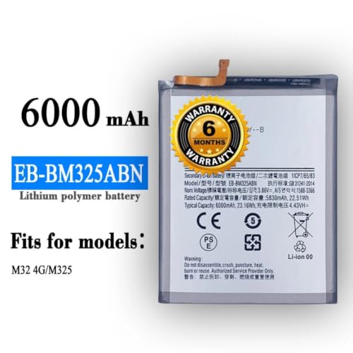 Image of Original EB-BM325ABN Battery for Samsung Galaxy M32 (SM-M325FV, SM-M325FV /DS, SM-M325F /DS, SM-M325F) Battery with 6 Month Warranty** (C210)