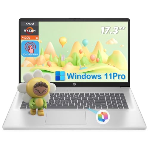 HP (�G�C�`�s�[) 17�C���` �^�b�`�X�N���[���m�[�g�p�\�R��(�r�W�l�X&�w���p) �m�[�g�p�\�R���A�N�Z�T���[�t�� 64GB RAM 2TB SSD 17.3�C���` HD+ �^�b�`�f�B�X�v���C AMD Ryzen 5 7430U Win 11 Pro C