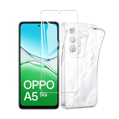 �Ή� OPPO A5 5G �P�[�X�y1���K���X�t�B����+1��TPU �V���R�� �P�[�X�zOPG06 / CPH2751 / A502OP �P�[�X �N���A �V���R�� ���� TPU �P�[�X �����h�~ �w��h�~ �Ռ��z�� �I�b�|A5 5G �t���ی�t�B���� ������