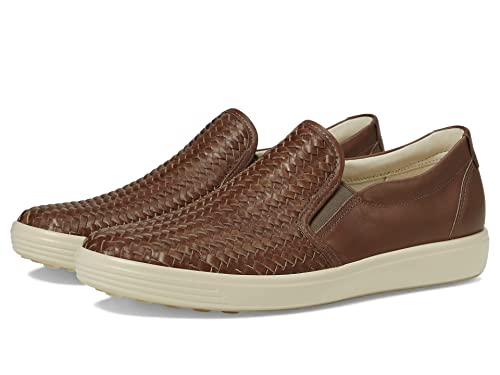 ECCO Soft 7 Woven Slip ON 2.0, Taupe, 6-6.5