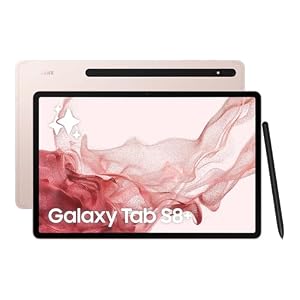 Samsung Galaxy Tab S8+, 12, 4 Zoll, 256 GB interner Speicher, 8 GB RAM, Wi-Fi, Android Tablet inklusive S Pen, Pink Gold, inkl. 36 Monate Herstellergarantie
