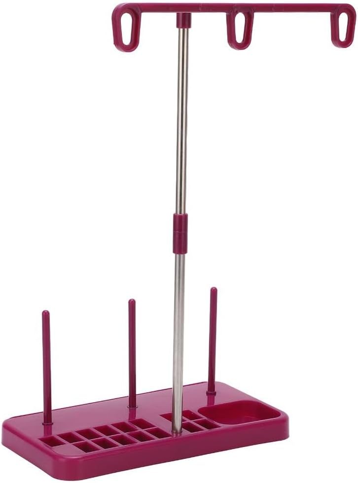 Chiffonade Purple 3 Spools Holder Aluminum Tube Sewing Machine Plastic Thread Stand Holder Sewing Machine Accessories