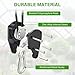 iPower GLROPE 1-Pair 1/8 Inch 8-Feet Long Heavy Duty Adjustable Rope Clip Hanger (150lbs Weight Capacity) Reinforced Metal Internal Gears, 1 Pack, Black