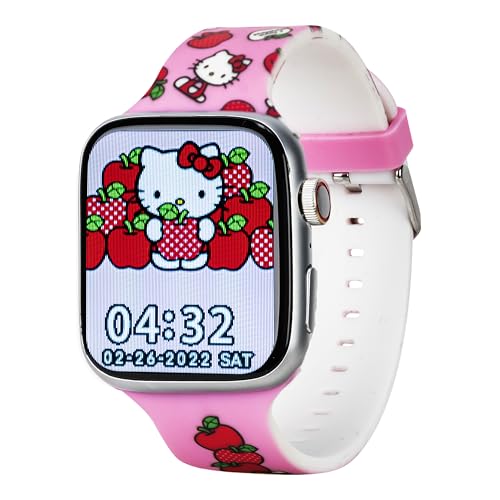 Hello Kitty Smart Watch for Girls by Accutime with Interactive Touchscreen Bluetooth Camera Music Fitness & Activity Tracking - Durable & Stylish (Model: HK4208)