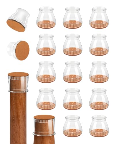 24 Pcs Chair Leg Floor Protectors for Hardwood Floors