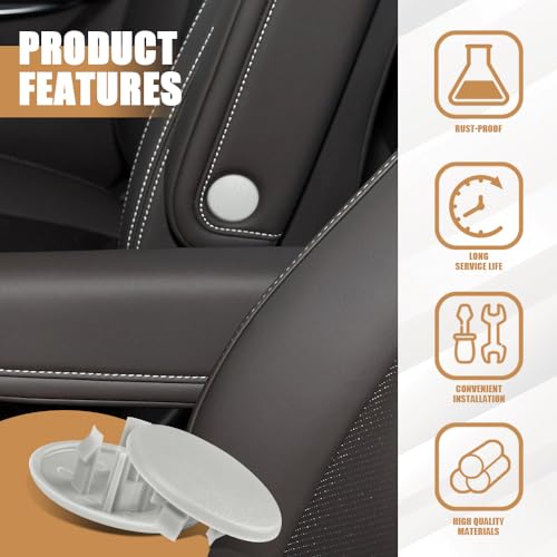 2PCS Armrest Cover Cap, Seat Parts Replacement for 07-19 Chevy Tahoe Black - Picture 10 of 19