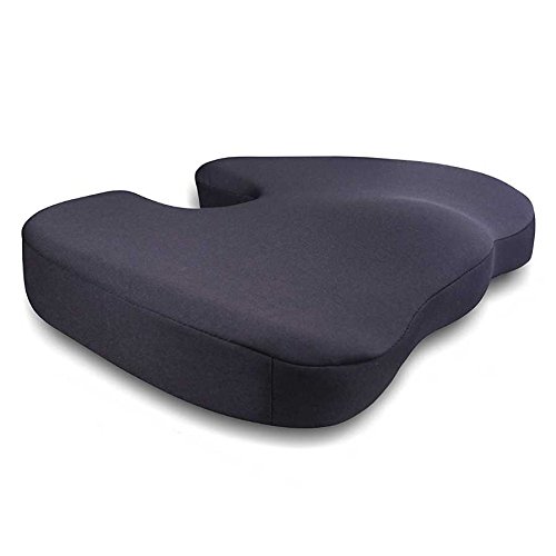 West Coast Auto Memory Foam Seat Cushion Pillow Orthopedic Design to Relieve Back Tailbone and Sciatica Pain