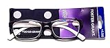Foster Grant Lucille Women Black White Reading Glasses +200