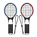 AiMok [2 Piezas] Raqueta de Tenis para Nintendo Switch Mario Tennis Aces Juegos, Nintendo Switch Joy-Con Controladores Accesorios - Azul & Rojo