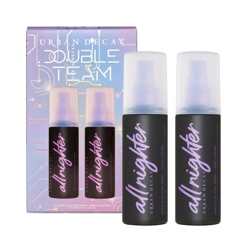 Urban Decay Holiday 2021 Gift Set - All Nighter Long-Lasting Makeup Setting Spray Duo - For up to 16 Hours - Pack of 2 x 4.0 fl oz