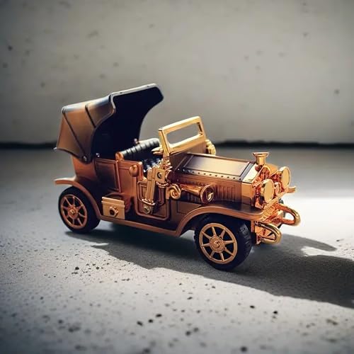 Image of AUGEN Exclusive Music Box Musical 360 rotatable Carousel Children's Wooden Men and Women Birthday Creative Christmas Valentine's Day Gift Home Decoration (Vintage Car)