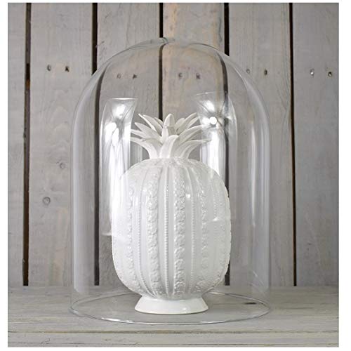 EMH Cloche en verre, fabriquée à la main, ronde, 40 cm