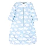 Hudson Baby Unisex Baby Plush Sleeping Bag, Sack, Blanket, Blue Clouds, 18-24 Months