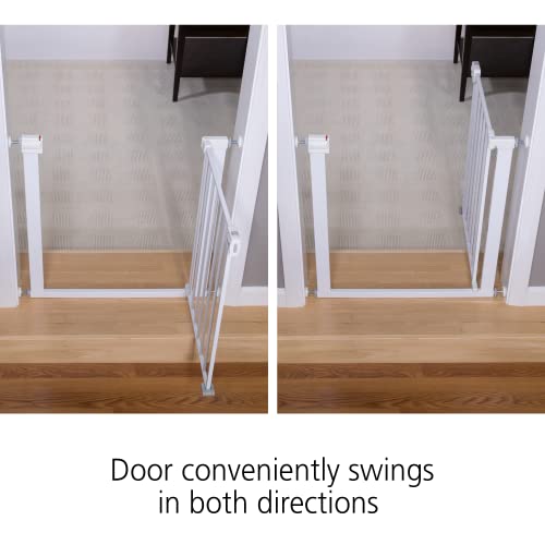 Safety 1st Easy Install Walk Thru Baby Gate for Doorway With Door, Dog Gates, Fits 29"-38", Easy Install 28" Tall, White by Safety 1st - Image 8