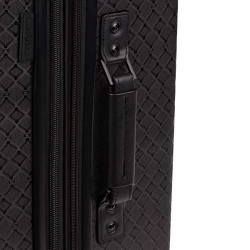 Image of SwissGear 7739 Hardside Luggage Trunk with Spinner Wheels, black, Checked-Large 26 inch