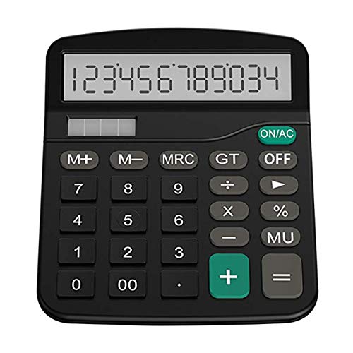 urjipstore Plastic Solar Computer Business Financial Office Calculator 12-Bit Desktop Calculator Office Supplies.