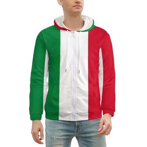 Haitian Coat of Arms Flag Zip Up Hoodie for Men Long Sleeve Pullover Sweatshirt Jacket with Pocket2