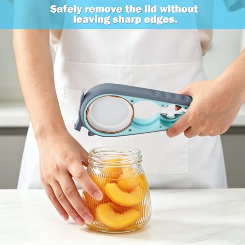 EEKEDO 3-in-1 Adjustable Jar Opener Set (Blue & Grey) — view 7