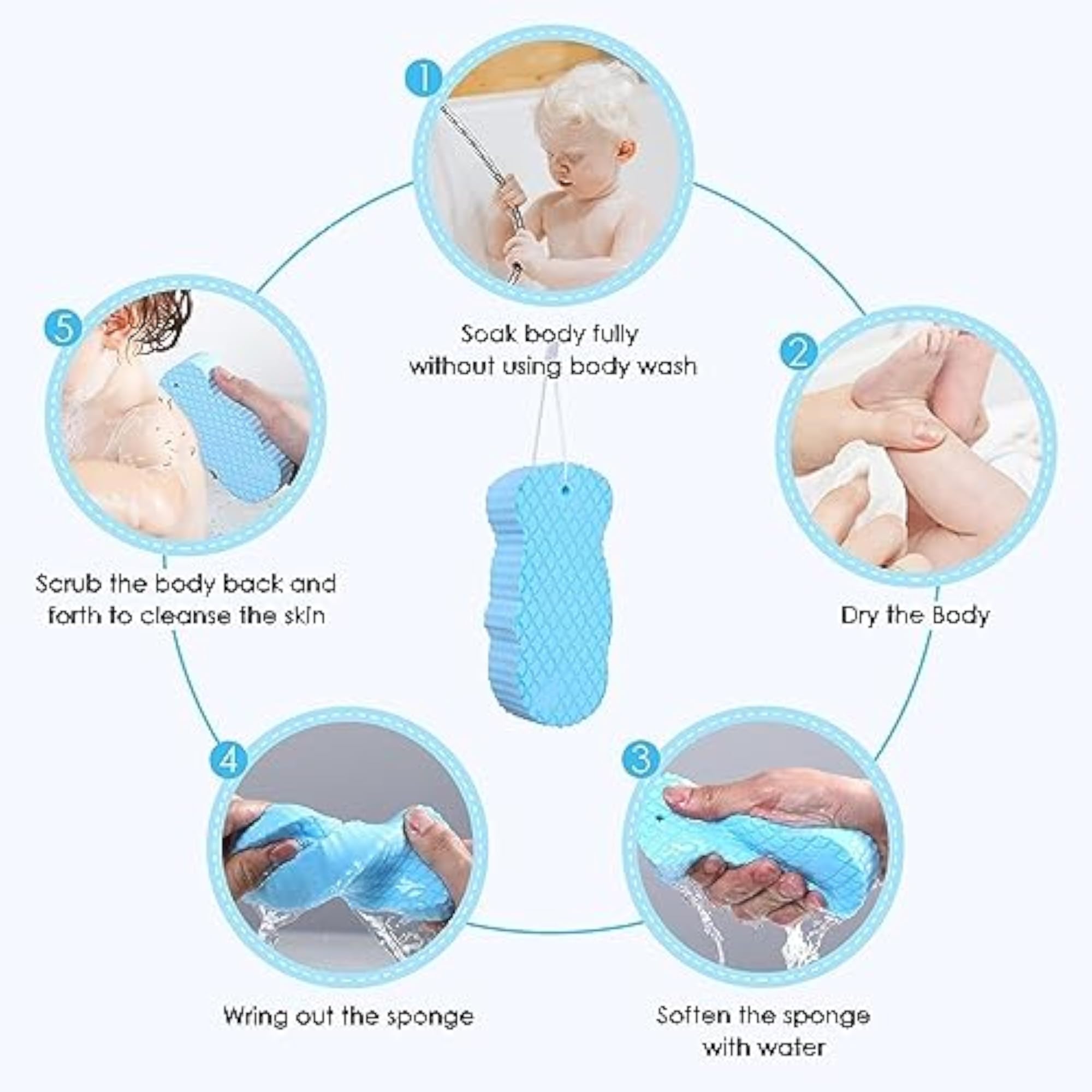 Ultra Soft Exfoliating Bath Sponge