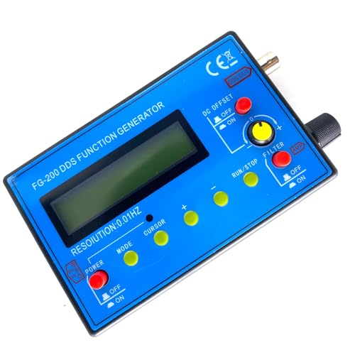 Image of FG-200 DDS Function Signal Generator 0.01Hz -500Khz Frequency Counter Signal Source Module Sine+Square+Sawtooth Waveform