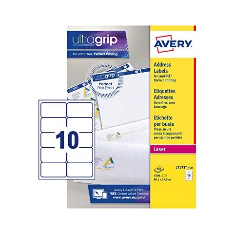 Avery L7173 Printer Labels for Mailing Cover