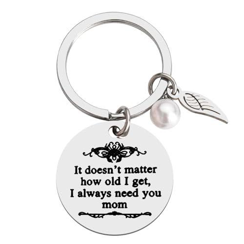 Mom's Birthday Gift: Engraved Keychain - 'It Doesn't Matter How