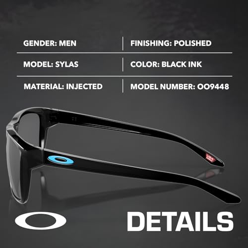 Image of Oakley SYLAS OO9448 Rectangle Shape Sunglasses With Official Eyewear Kit | Men's Sunglasses