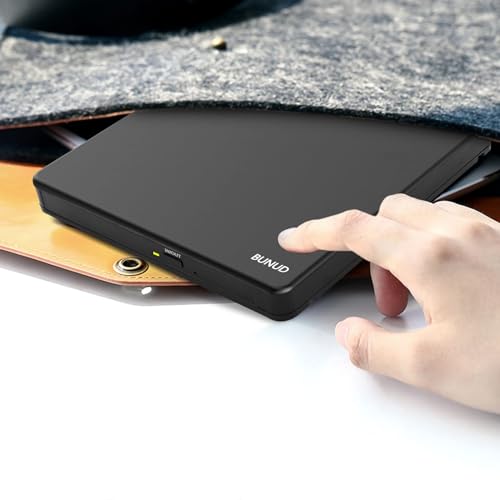 External CD DVD Drive, USB 3.0 & Type-C CD/DVD +/-RW ROM Burner Writer Rewriter with SD/TF & USB Ports, Optical Disc Drive DVD Player for Laptop PC Winodws 11/10 Mac MacBook Pro Air Apple iMac - Image 6