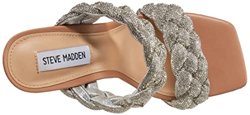 Steve Madden Women's Kenley Heeled Sandal, Rhinestone, 6.5 #TOP24