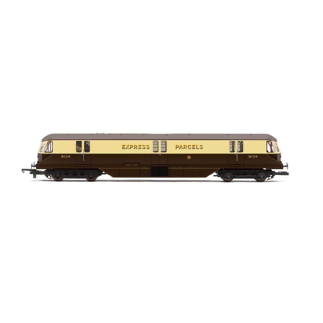 Hornby R30384 RailRoad Plus GWR, Bo-Bo, No. 34 Parcels Car - Era 3 OO Gauge