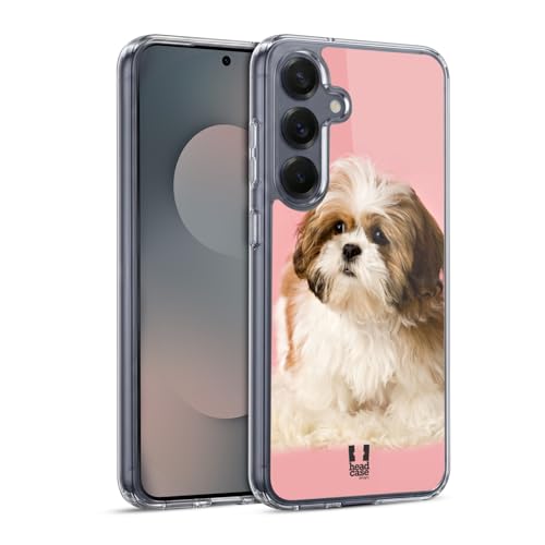 Head Case Designs Shih Tzu Puppy Popular Dog Breeds Gel Case [Military Grade Protection] Compatible with Samsung Galaxy S25 and Compatible with MagSafe