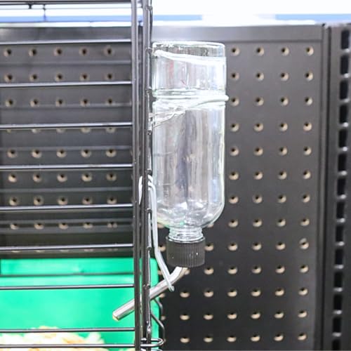 Lixit® Chew Proof Flat Sided Water Bottles for Rabbits, Ferrets, Rats, Birds, Hamsters, Guinea Pigs, Chinchillas Gerbils and Other Small Animals - Made in USA (Clear, 12 Ounce) by Lixit - Image 6