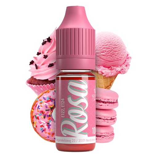 Belissia | Colorante alimentario Rosa 10ml | Alta Concentración | Hecho en Alemania | Sin Azúcar, Líquido, Ideal para Colorear Bebidas, Pasteles, Masas, Coberturas, Slime y más