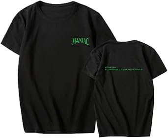 Xkpopfans SKZ Shirt MANIAC Shirt Round Neck Cotton T-Shirt