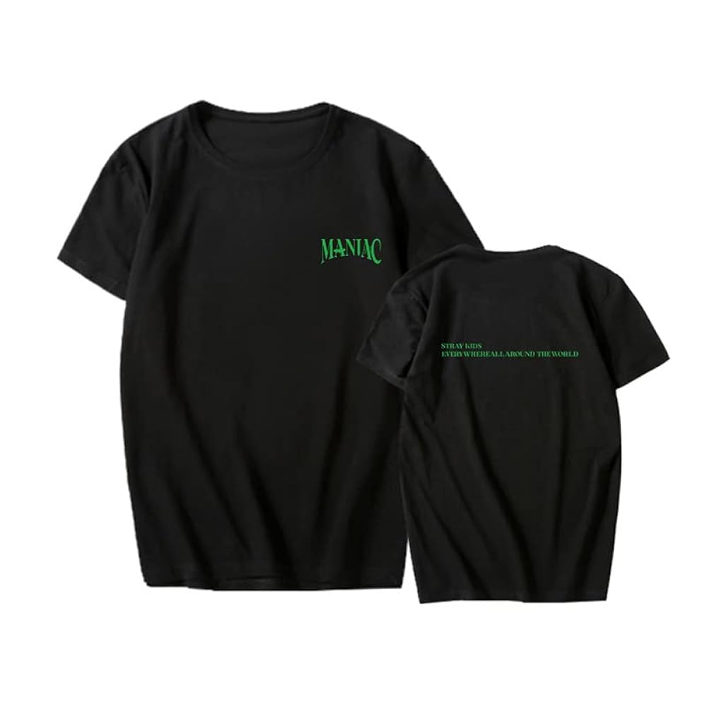 Stray kids ソウルコン MANIAC Tシャツ STRAY KIDS 2ND WORLD TOUR MANIAC IN SEOUL TSHIRT - Kpop USA