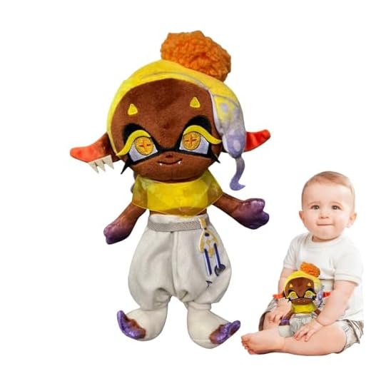 Splat`oon 3 Deep-Cut-Band Combo Series Plushies, Figura Fr`ye, Shi`ver Y Big Man Plush Doll, Fan Coleccionable Personaje Periférico Super Suave Peluche, Dibujos Animados Decoración Del Hogar Regalo