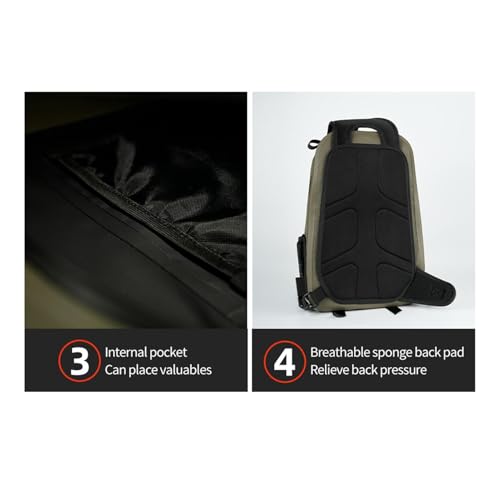Aparejo de hombro multifuncional y mochila de cofre impermeable 9.5L delgada 7