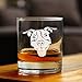 Happy Pitbull - Whiskey Rocks Glass - Unique Pitbull Dog Themed Gifts or Party Decor for Women and Men - 10.25 Oz