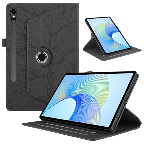 Étui rabat Samsung Tab S6 Lite 2024 cuir rigide noir coque rotative élégante