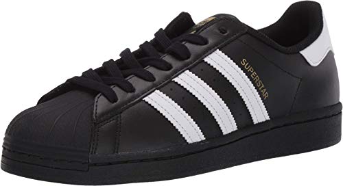 Adidas Superstar Homme Chaussure en Cuir Noir Confortable Coque Caoutchouc protection